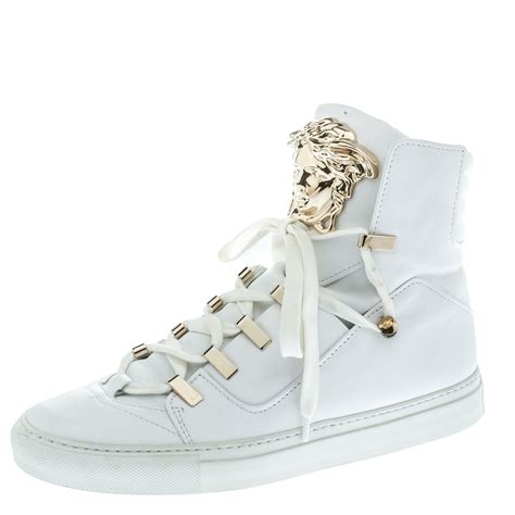 versace medusa hi top sneakers white|Versace platform medusa.